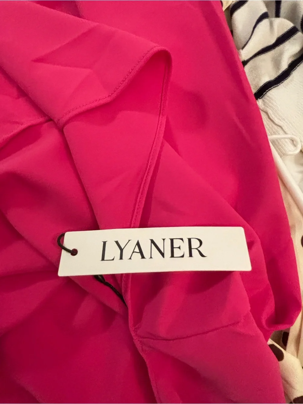 Women’s Long Button-Front Coat in Bright Pink